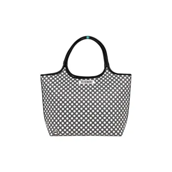 TOSWIM PU Portable Crossbody Bag Shoulder Bag Unisex Black White