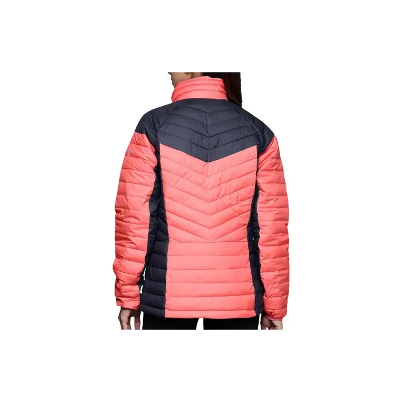 Columbia Powder Pink Powder Lite II Jackets Coats Women's Pink Blue-1
