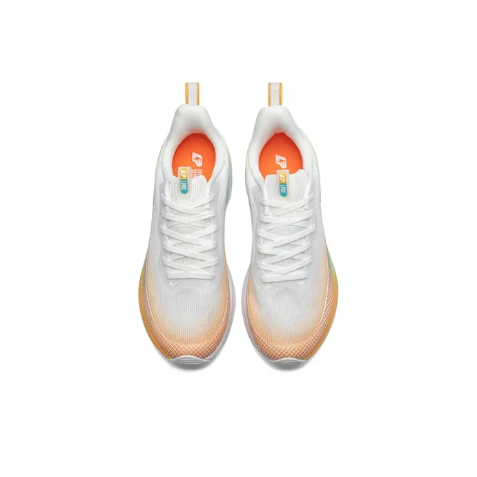 LPMX Cushioning Lightweight Slip Resistant Low Top Carbon Plate Running Shoes Unisex Beige Bright Nectarine-3