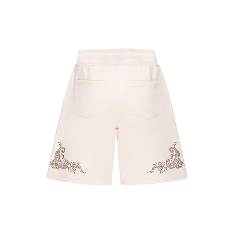 VALLEYOUTH Shorts Unisex Wheat White-1
