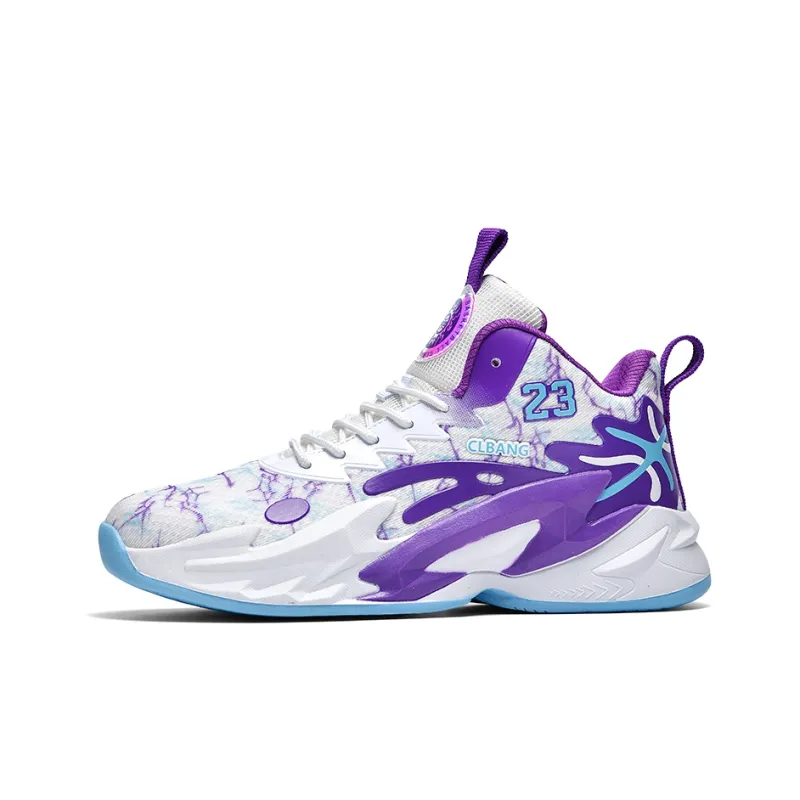 MUSNODO Cushioning, Slip Resistant, Abrasion Resistant, Breathable, Coverage, Rebound Mid Top Basketball Shoes Unisex-0