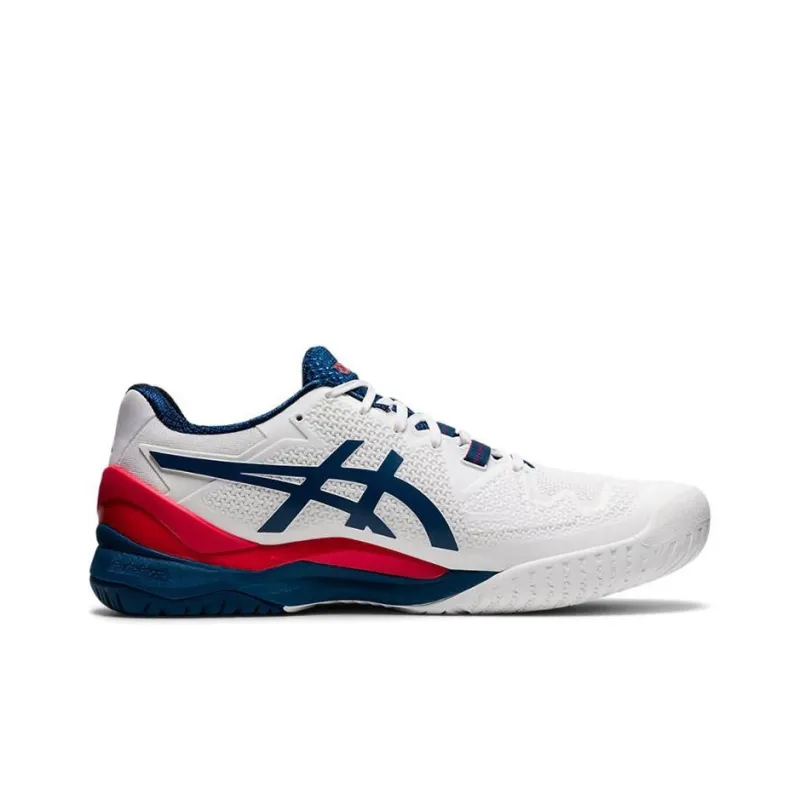 Asics Gel Resolution 8 2E Wide 'White Mako Blue'-1