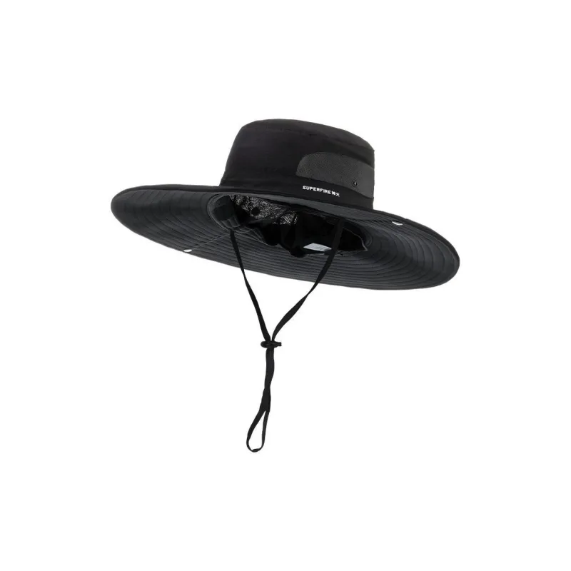 SuperFire Polyamide Bucket Hats Unisex Black-0