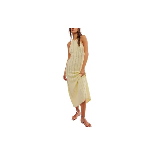 FREE PEOPLE Slip Dresses Women's LEMON/YELLOW