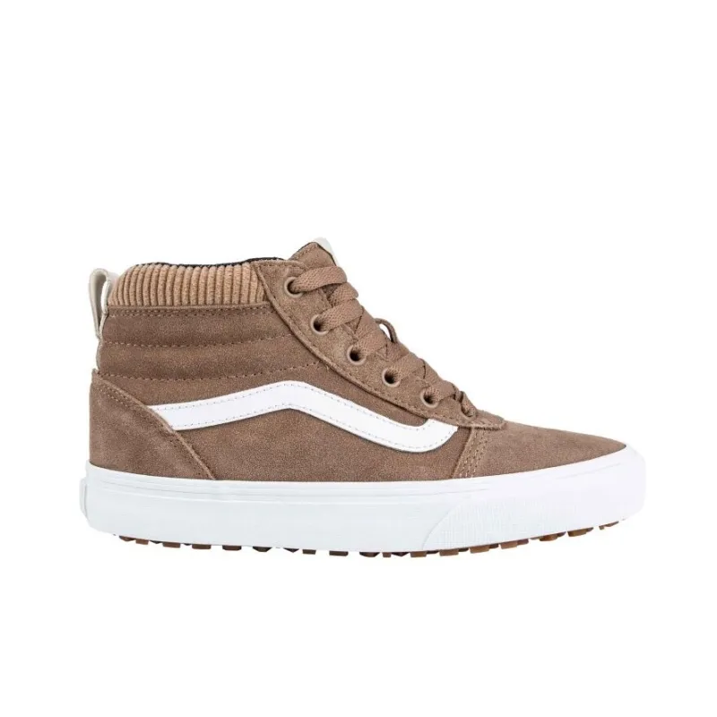 Vans Ward Hi Mte Cozy Breathable Casual Skateboarding Shoes Brown Women's-1