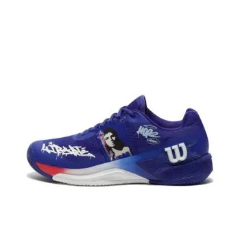 Wilson Rush Pro 4.0 Hope Slip Resistant Low Top Tennis Shoes Women's Blue