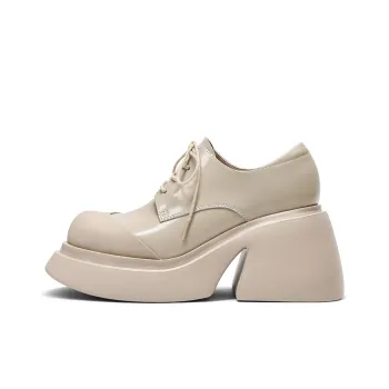 KMD Platform Unlined Shoes Women's Apricot