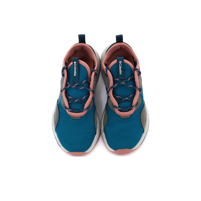 Columbia Durable Breathable Low Top Casual Shoes Women's Blue Pink-3