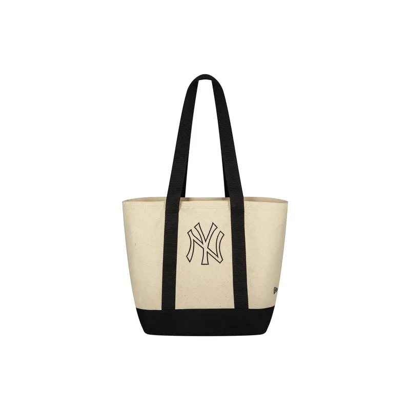 New Era Cotton Tote Bag Shopping Bag Shoulder Bags Handbags Regular Women's Cream-0