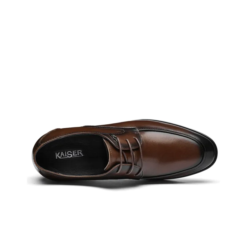 KAISER Dress Shoes Men Low Top Brown/Black-2