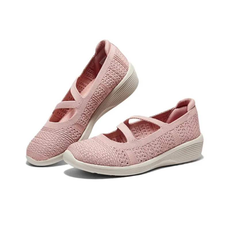 Skechers Modern Comfort Slip Resistant And Breathable Low Top Casual Shoes Women's Rose Red-3