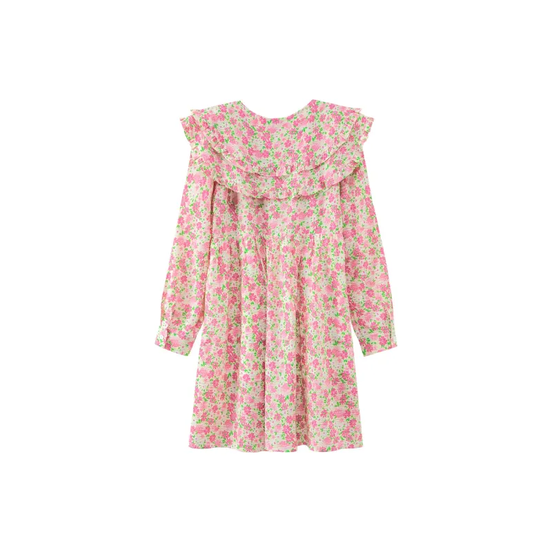 CHUU Long-Sleeved Dresses Women's Pink-1