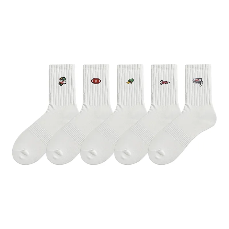 COTTON CHEESE Mid Calf Socks Men's 6 Pack-9