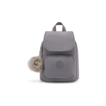 Kipling Backpacks Gray Silver