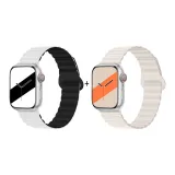 Apple Silicone Strap-White Black * Starlight