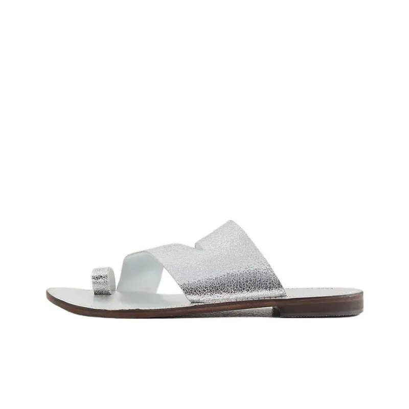 FREE PEOPLE Flip Flops Women's Silver-0
