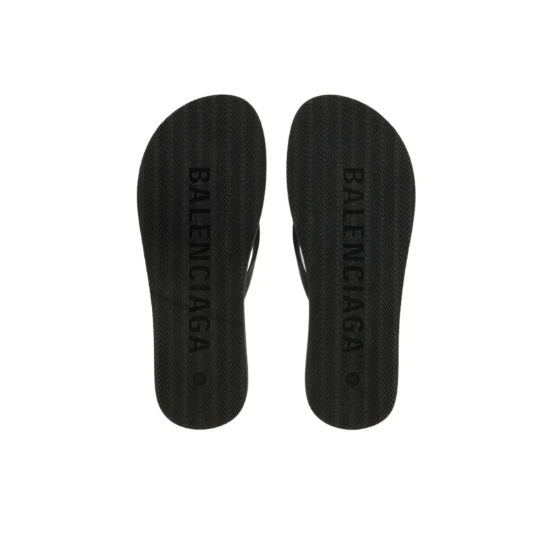 Balenciaga Flip Flops Men's Black-4