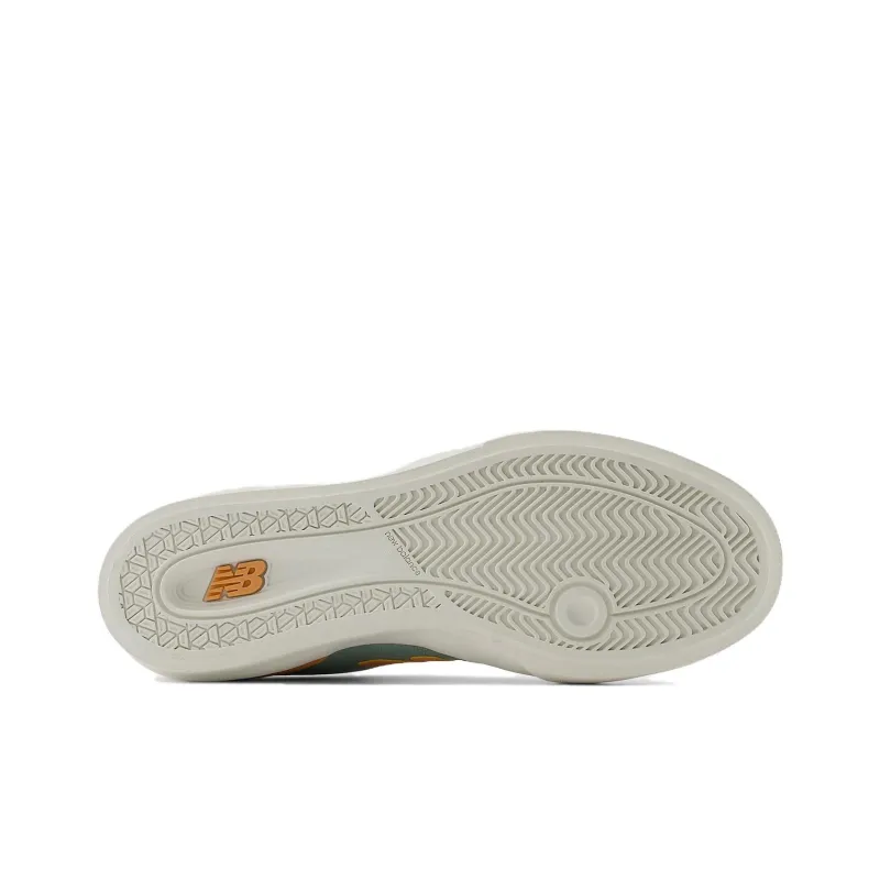 New Balance Numeric 272 Anti Slip Wear Resistant Low Top Skateboard Shoes Unisex Green Orange White-4