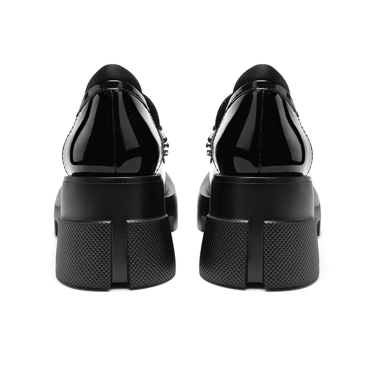 MIO Loafers Women's Black | Gray/Black Gold-11