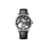 9001E1 Gunmetal Black Dial with Diamond Bezel-Belt