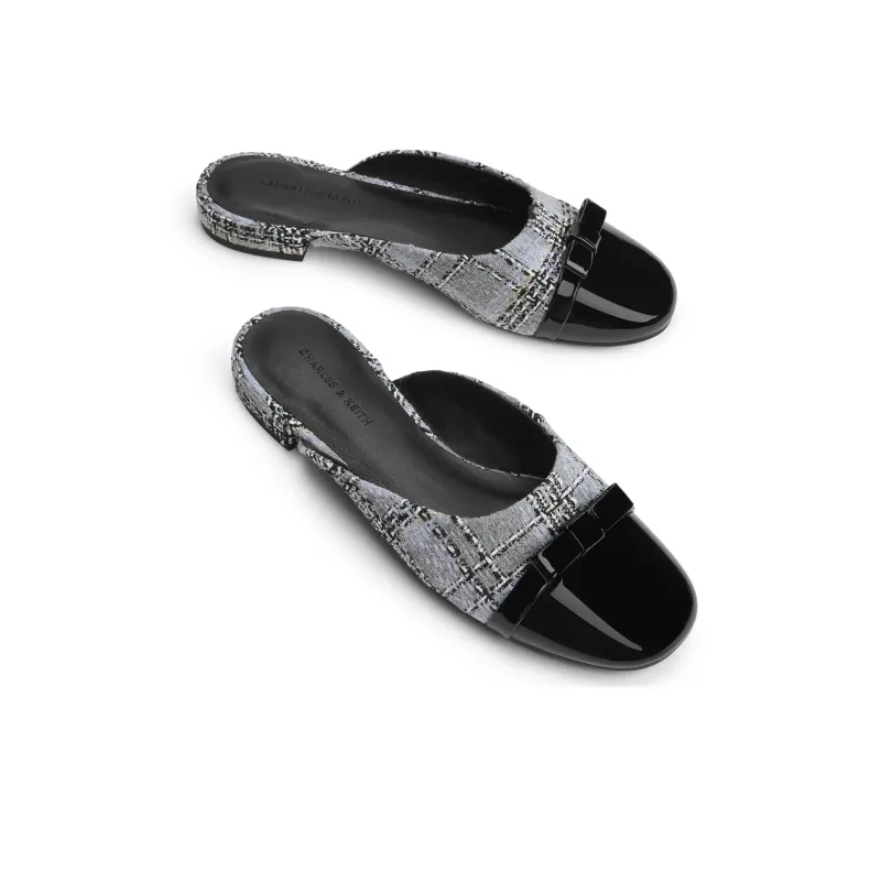 CHARLES&KEITH Composite Sole Slip Resistant Closed Toe Slippers 2cm Women's-11