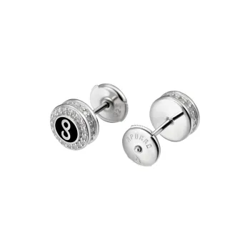 APORRO 925 Sterling Silver Chinese Zodiac Snake Stud Earrings Unisex