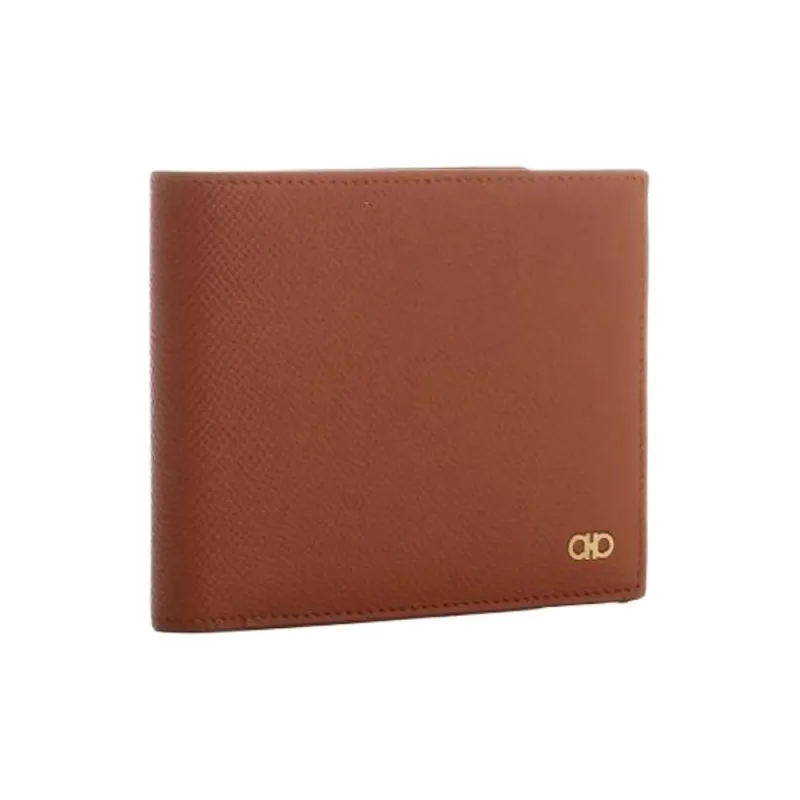 FERRAGAMO Calfskin Wallet Mini Men's Brown-1