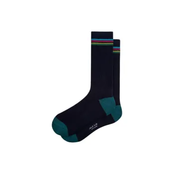 Paul Smith Mid-Calf Socks Men's 1 Pack Marine Blue