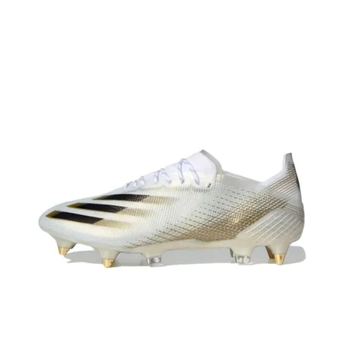 Adidas X GHOSTED Soccer Shoes Women's Low-Top White/Gold/Black