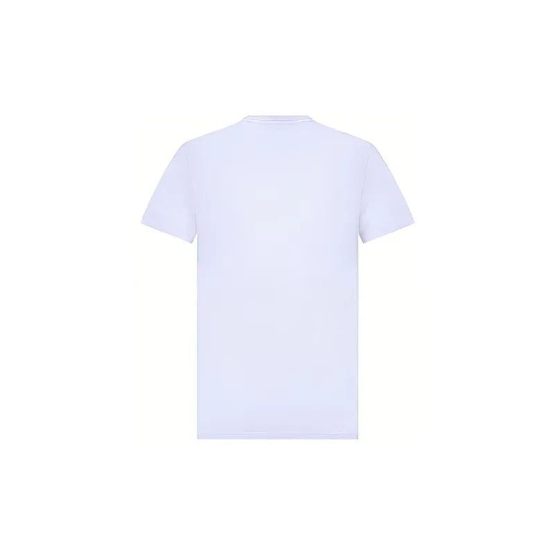Burberry Embroidered Logo Cotton T shirt-1