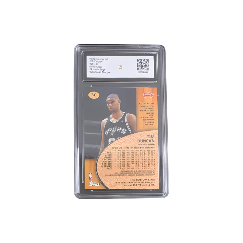 Topps 1998 1999 T122 Tim Duncan Spurs Grading BCTC 9.5 Star Card Product Pass Graded Cards 1 Pc-1