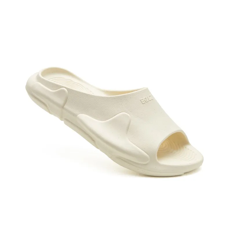 EQLZ EQUALIZER Oasis Slip Resistant Slide Slippers Unisex Heron White-1