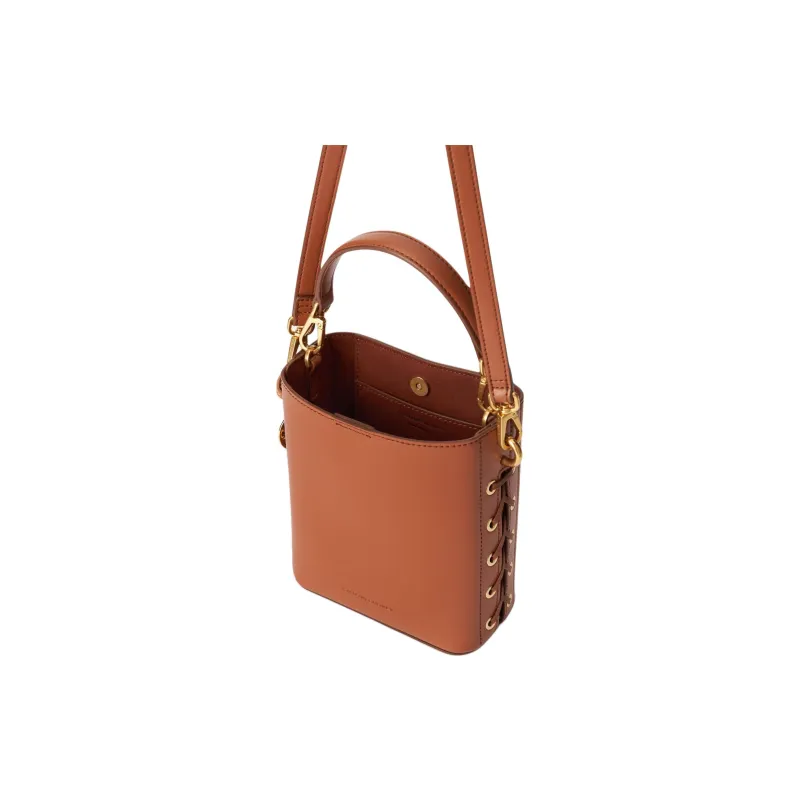 Stella McCartney Frayme Logo-Charm Bucket Bag-3