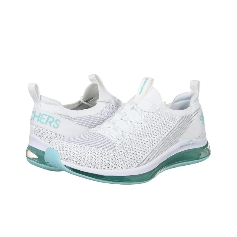 Skechers Air Element 2.0 Anti-Slip And Wear-Resistant Breathable Low-Top Casual Shoes Women's White Green-2