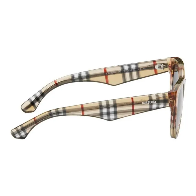 Burberry Acetate Oval Sunglasses Women's Beige-2