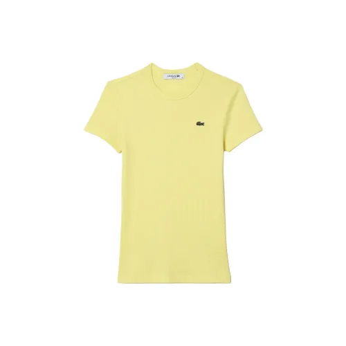 LACOSTE T-Shirts Women's Light Yellow