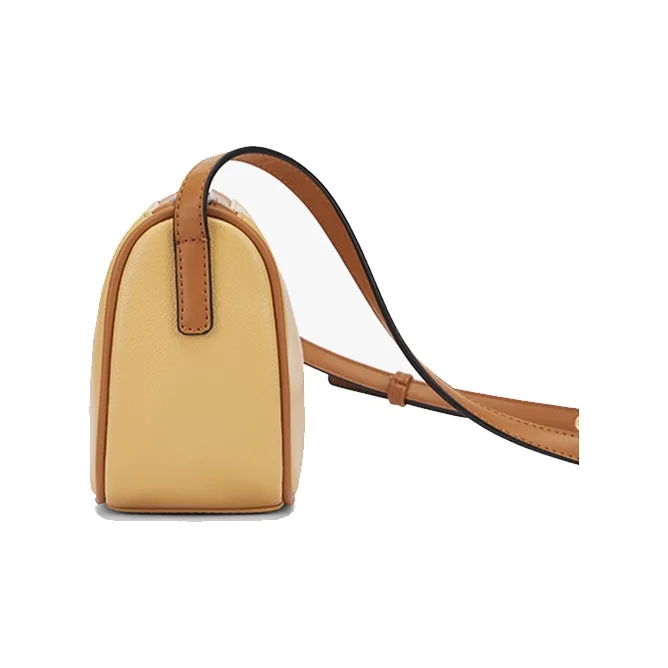 CORALDAISY Synthetic Leather Shoulder Bag Crossbody Bag Handbag Mom Bag Women's Beige Yellow-3