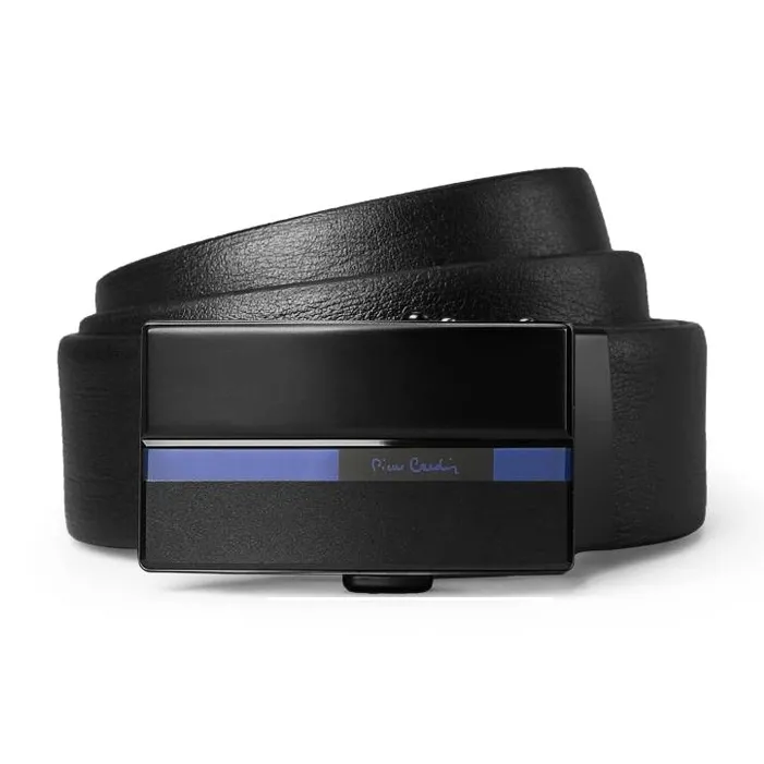 PIERRE CARDIN Genuine Cow Leather Automatic Buckle Father, Dad, And Father in Law Box Men's Width 3.5CM-27