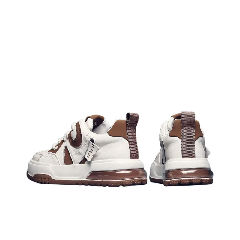 JANE HARLOW Low-Top Skateboard Shoes Men's White Apricot-4