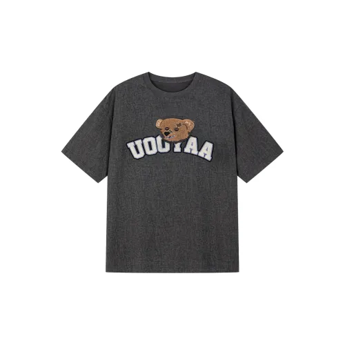 UOOYAA T-Shirts Women's Gray