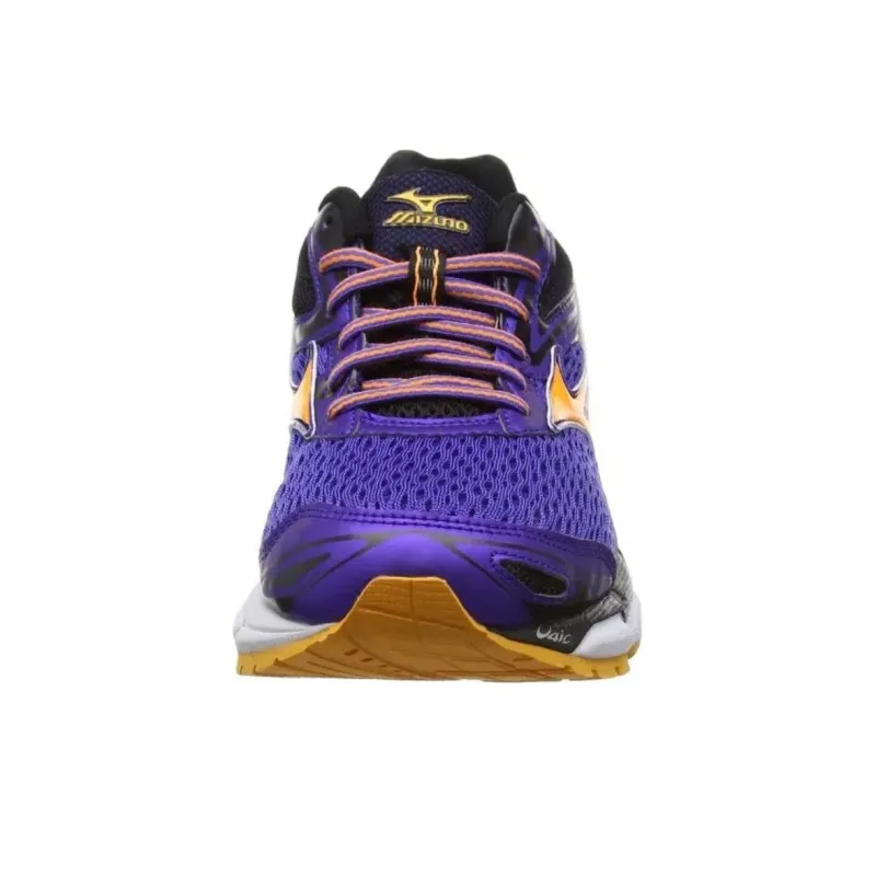 Mizuno Anti-Slip Wear-Resistant Low-Top Running Shoes Women's Purple Black Orange-3