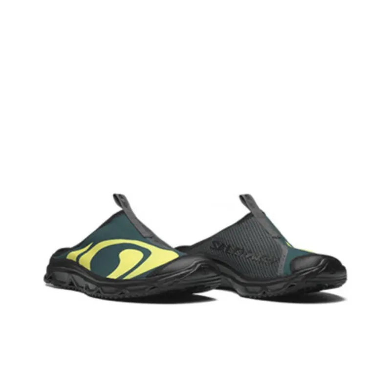 SALOMON RX Slide 3.0 Abrasion-Resistant Slip-Resistant Wrap-toe Slippers Unisex Green-1