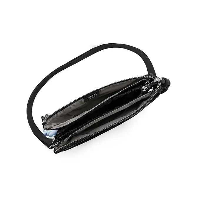 Kipling Polyamide Shoulder Bag Small Size Women's Black-3