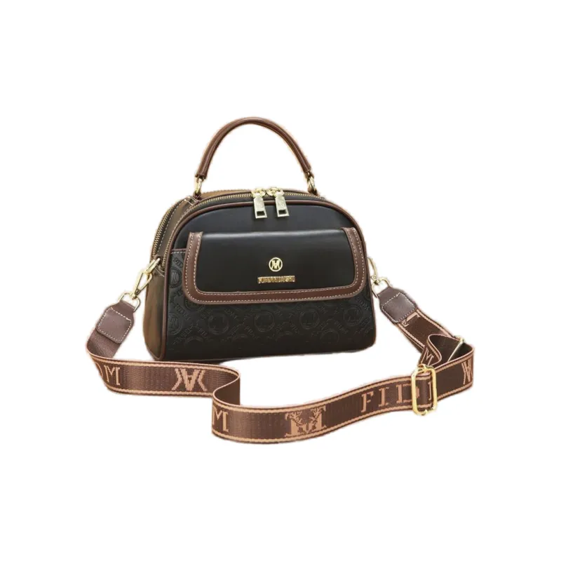 Weymond PVC One Shoulder Handbag Crossbody Bag Women's White Black-7