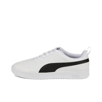 PUMA Ricky Anti Slip Wear Resistant Low Top Skateboard Shoes Unisex White Black