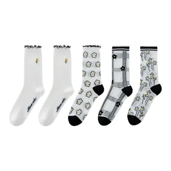 MIIOW Knee High Socks Women's 5 Pack
