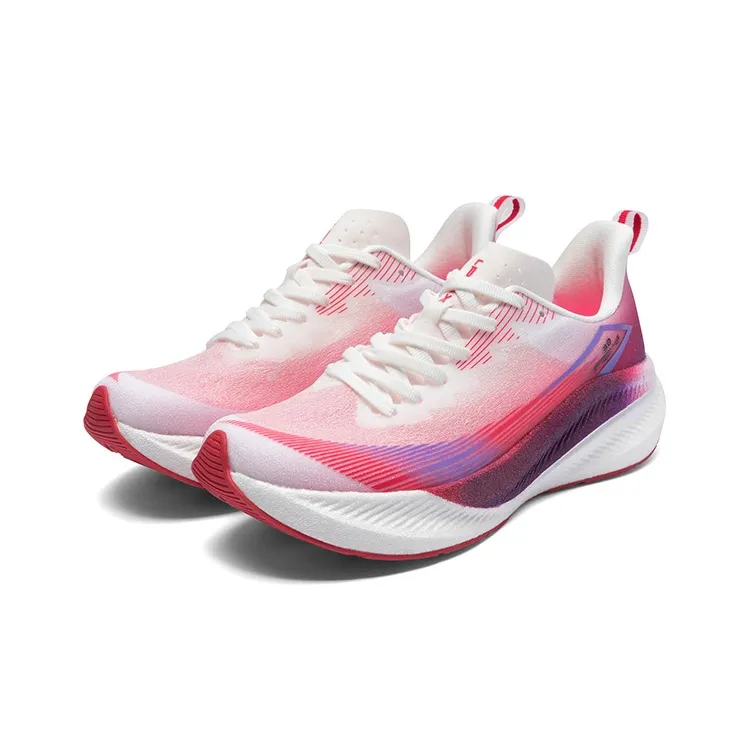 LPMX Breathable Support Lightweight Rebound Running Shoes Unisex Plum Red Purple-2