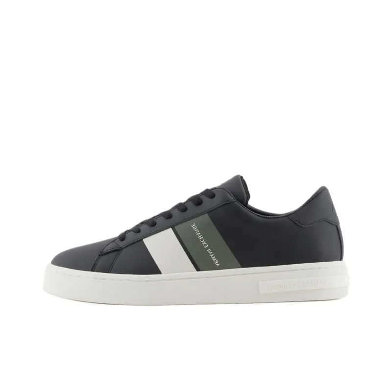ARMANI EXCHANGEAE Low Top Skateboard Shoes Men's Black-0