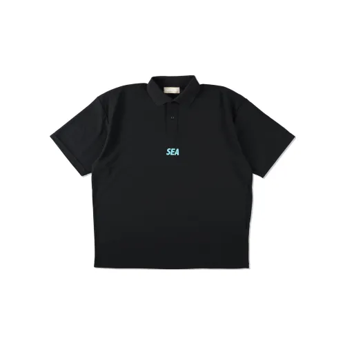 WIND AND SEA Polo Shirts Unisex Black