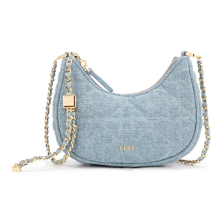 ELLE Fabric Crossbody Bag Women's Blue/Pink/Black-0